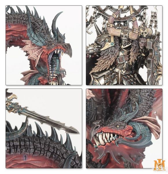 Игровой набор миниатюр - Warhammer The Old World: Warriors of Chaos - Lord/Sorcerer on Chaos Dragon