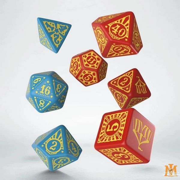 Набір кубиків Q Workshop - Dice Set. Pathfinder - Extinction Curse Performers (7) SPAS3B фото