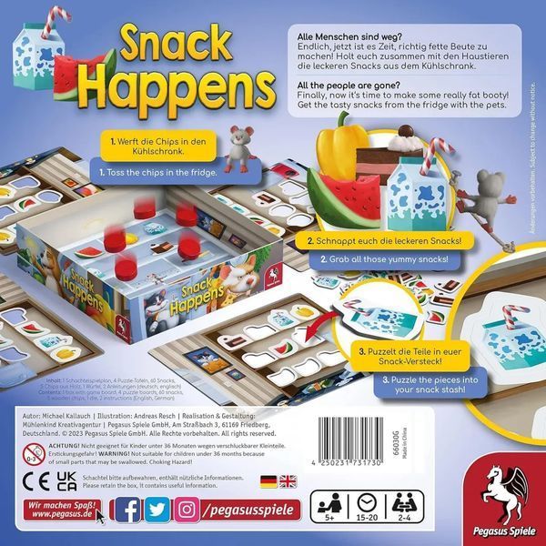 Настольная игра Pegasus Spiele - Snack Happens (Англ) 66030G фото