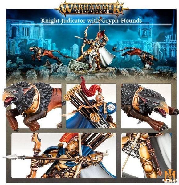 Игровой набор GW - Age of Sigmar: Stormcast Eternals - Knight-judicator With Gryph-hounds 99120218050 фото