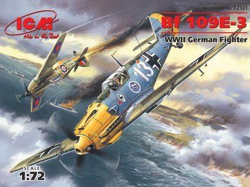 Збірна модель ICM - Месершмит Bf 109 E-3, німецький винищувач 2 Світової війни (1:72) 72131 фото