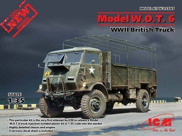 Збірна модель ICM - Модель W.O.T. 6, Британський вантажний автомобіль 2 Світової війни (1:35) 35507 фото