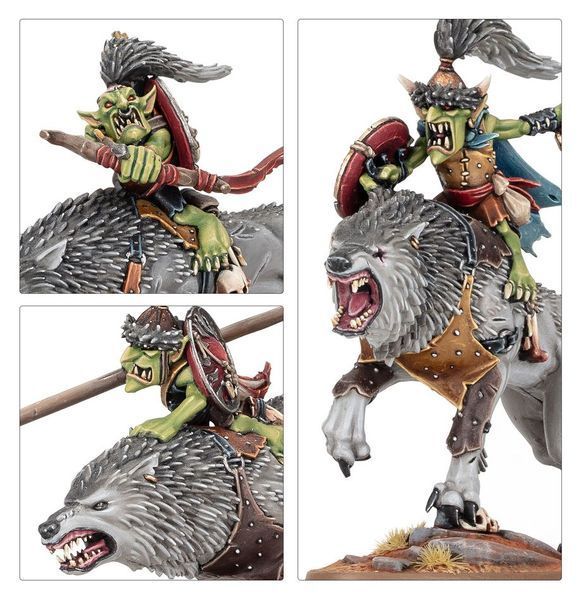 Ігровий набір GW - Age of Sigmar: Gloomspite Gitz - Snarlboss and Wolfgit Retinue 99120209137 фото