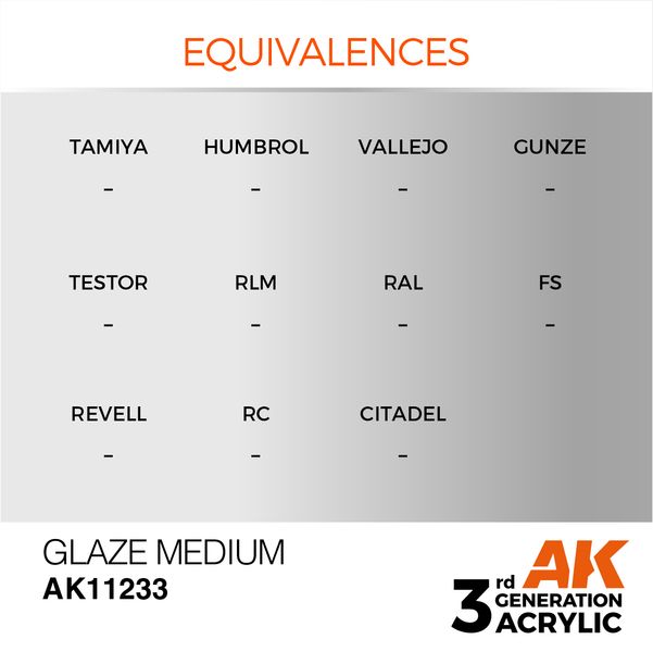 Краска AK - Auxiliary: Glaze Medium (17ml) AK11233 фото