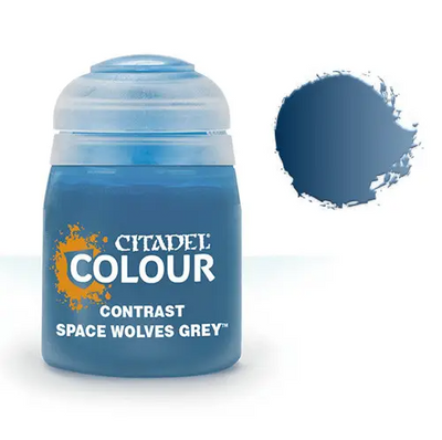 Краска Citadel - CONTRAST: SPACE WOLVES GREY (18ML) (6-PACK) 9918996012206 фото