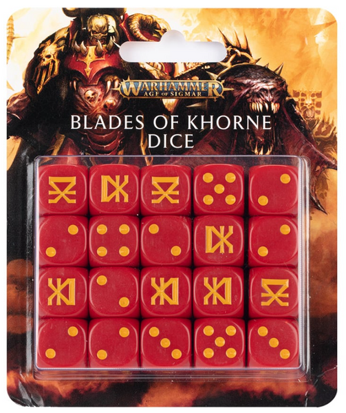 Игральные кубы Warhammer Age of Sigmar Age of Sigmar: Blades of Khorne Dice Set 99220201028 фото
