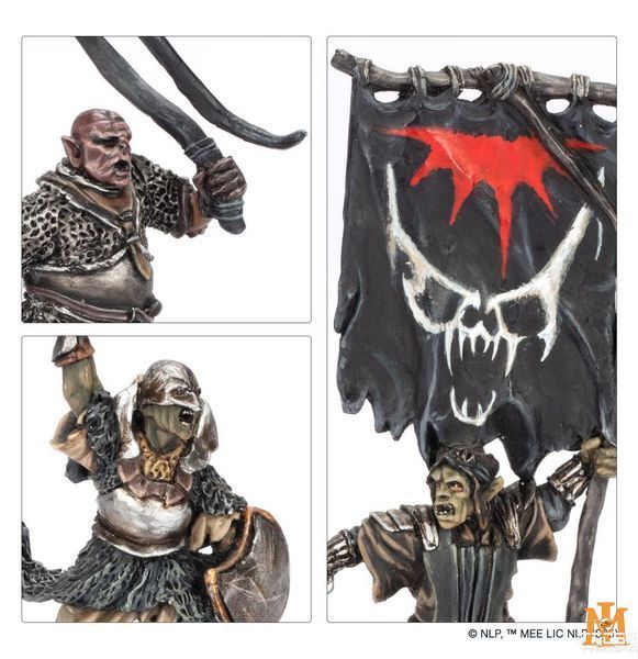 Ігровий набір GW - Lord of the Rings: Mordor Orc Commanders (metal) 99061462089 фото