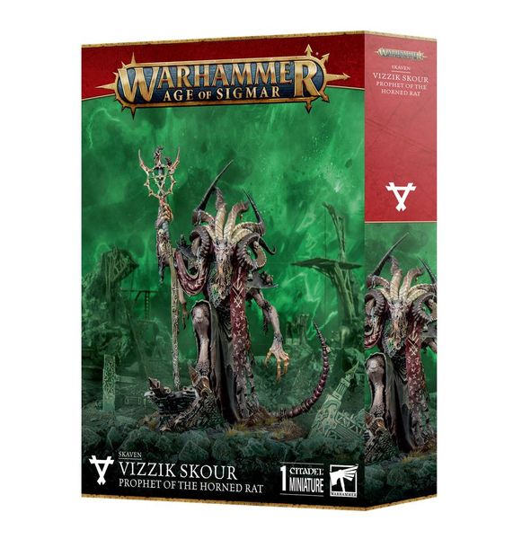 Игровой набор GW - Age of SIgmar: Skaven - Vizzik Skour Prophet Horned Rat 99120206042 фото