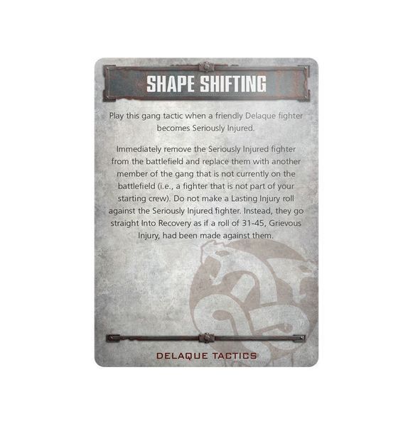 Игровой набор GW - Necromunda: Delaque Gang Tactics Cards (Eng) 60050599028 фото