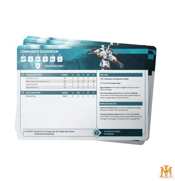 Игровой набор GW - Warhammer 40000: Datasheet Cards - Tau Empire (Eng) 60050113003 фото