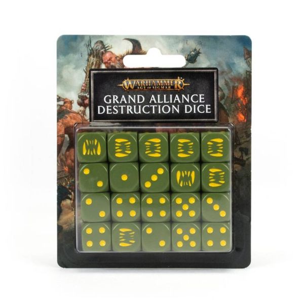 Игральные кубы GW - AGE OF SIGMAR: GRAND ALLIANCE DESTRUCTION DICE 99220299089 фото