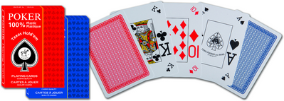Карти гральні Piatnik - Texas Hold*em, пластикові (1 колода х 55 карт) PT-135811 фото