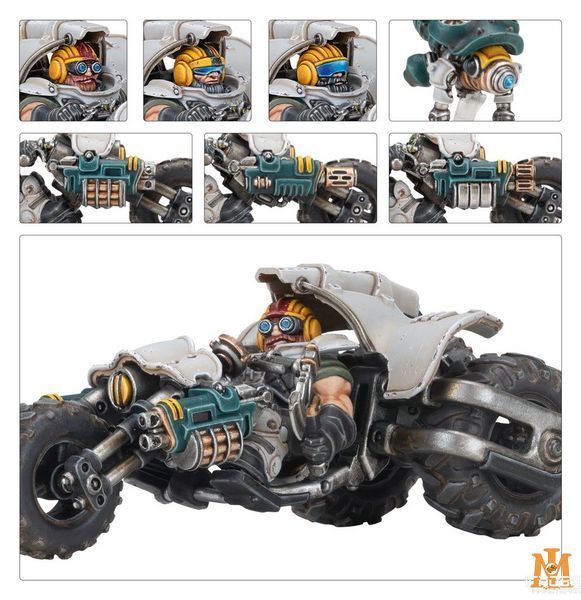 Игровой набор GW - Necromunda: Ironhead Squat Svenotar Scout Trikes 99120599074 фото