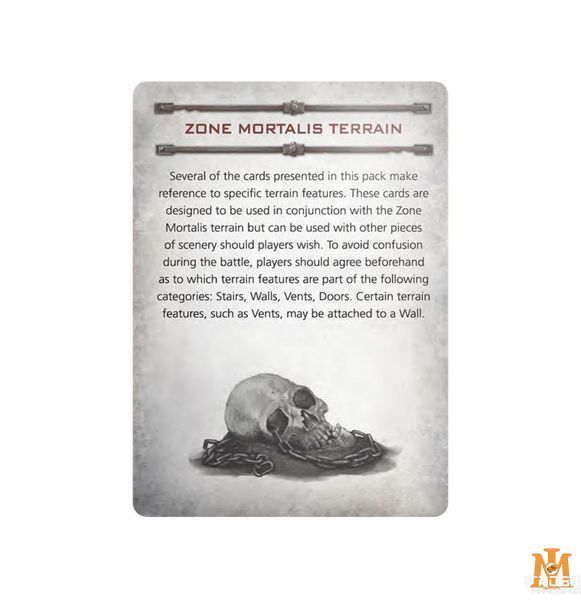 Ігровий набір GW - Necromunda: Zone Mortalis Gang Tactics Cards (Eng) 60050599029 фото