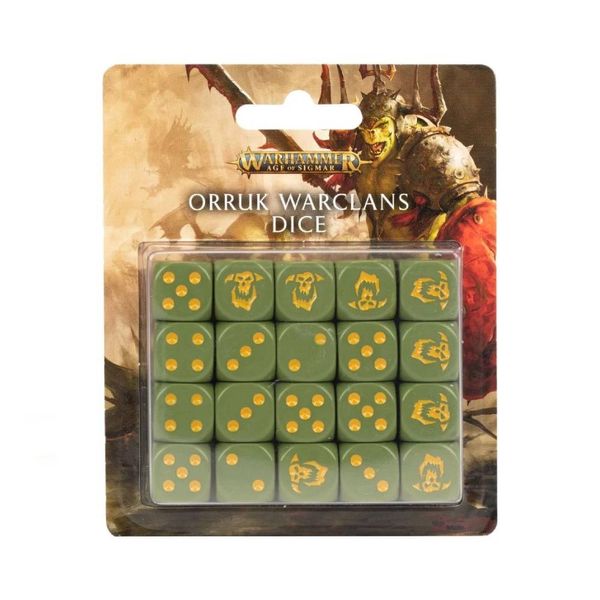 Гральні куби GW - AGE OF SIGMAR: ORRUK WARCLANS DICE SET 99220209006 фото