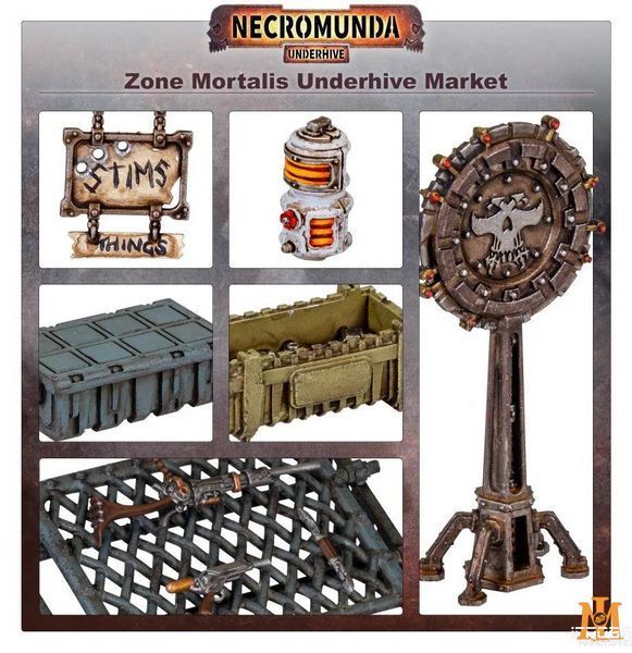 Террейн GW - Necromunda: Zone Mortalis - Underhive Market (Old) 99120599049 фото