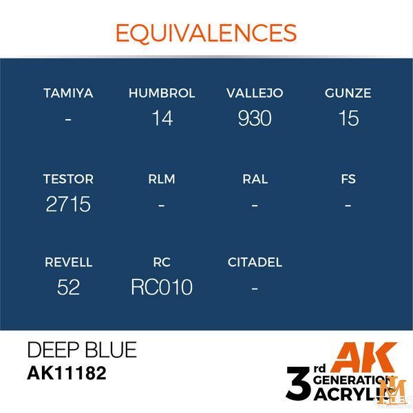Фарба AK - Intense: Deep Blue AK11182 фото