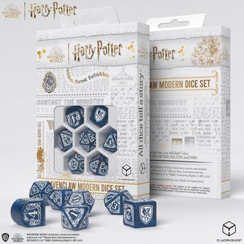 Набір кубиків Q Workshop - Harry Potter. Ravenclaw Modern Dice Set - Blue 190142/2023/3/A фото