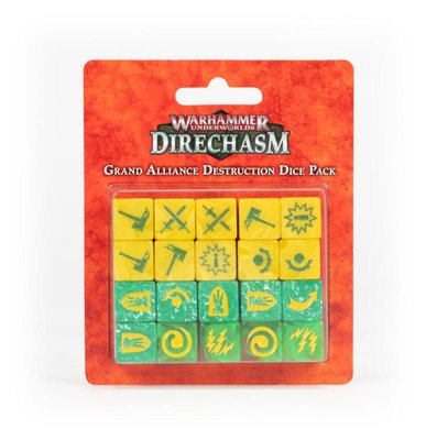 Игральные кубы GW - WARHAMMER UNDERWORLDS. DIRECHASM: GRAND ALLIANCE DESTRUCTION DICE PACK 99220799018 фото