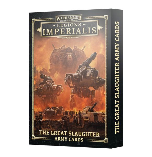 Игровой набор GW - WARHAMMER. THE HORUS HERESY: LEGIONS IMPERIALIS - THE GREAT SLAUGHTER ARMY CARDS 60052699001 фото