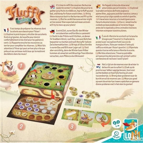 Настольная игра LOKI - Долина Пушистиков / Fluffy Valley (UA) 70115_EU фото