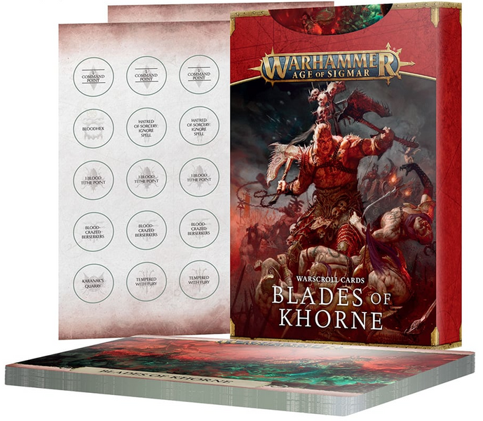 Карты Warhammer Age of Sigmar Warscroll Cards: Blades of Khorne 60050201006 фото