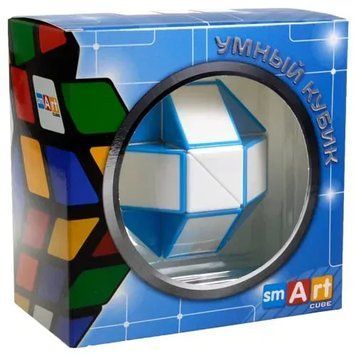 Головоломка Smart Cube - Змійка біло-блакитна в коробці SCT401 фото