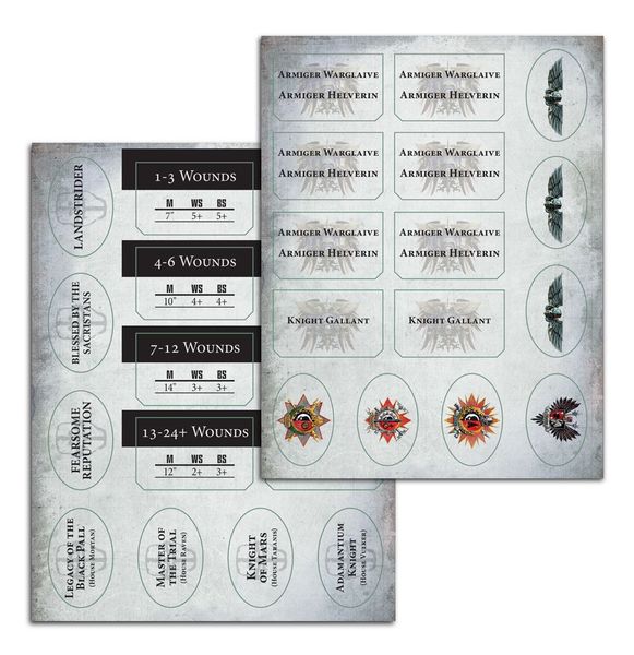 Ігровий набір GW - WARHAMMER 40000: DATASHEET CARDS - IMPERIAL KNIGHTS (ENG) 60220108004 фото